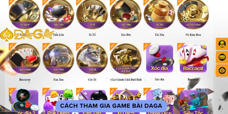 Giới Thiệu Game Bài DAGA Và Cách Trở Thành Cao Thủ 4 Cách tham gia game bài Daga